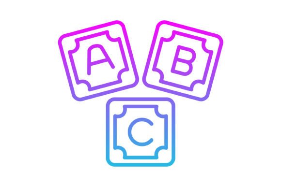 Abc Block Line Gradient Icon: A Practical Evaluation for Digital and Print Projects