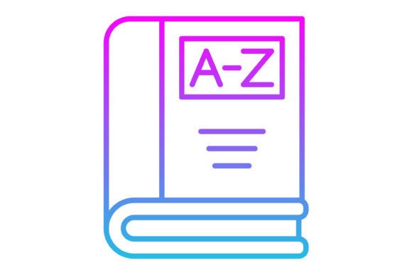 Dictionary Line Gradient Icons: Elevating Digital Narratives with Clarity and Style