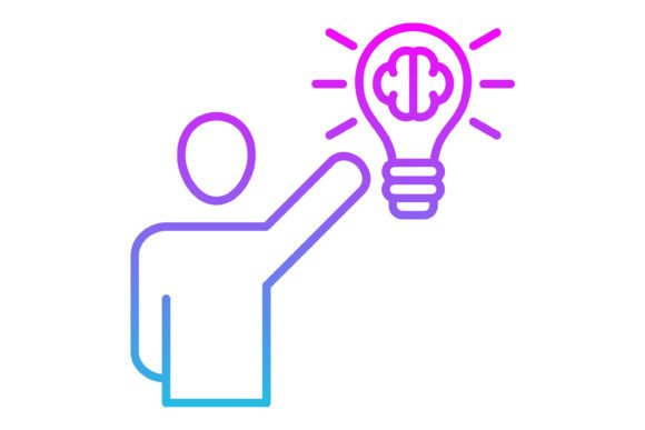 Elevate Your Designs with Thinking Line Gradient Icons