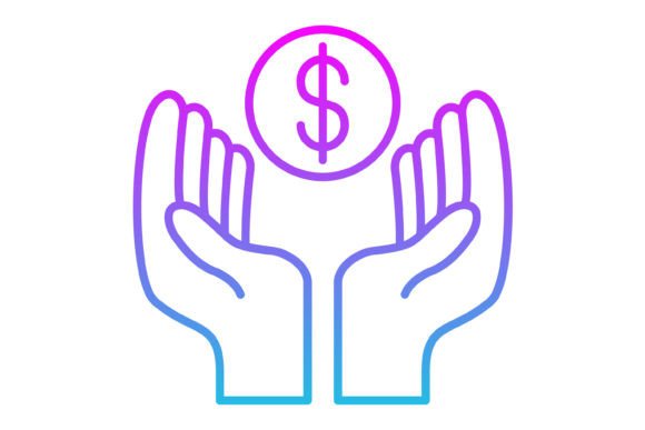 Mastering Financial Design with Savings Line Gradient Icons