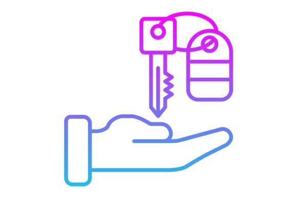 Mastering Visual Communication with the Valet Parking Line Gradient Icon