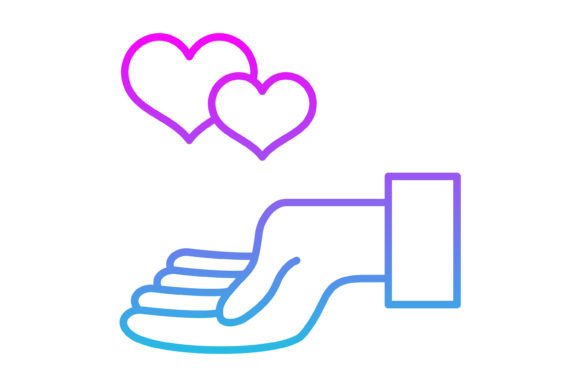 Mastering Visual Language: The Power of the Give Love Line Gradient Icon