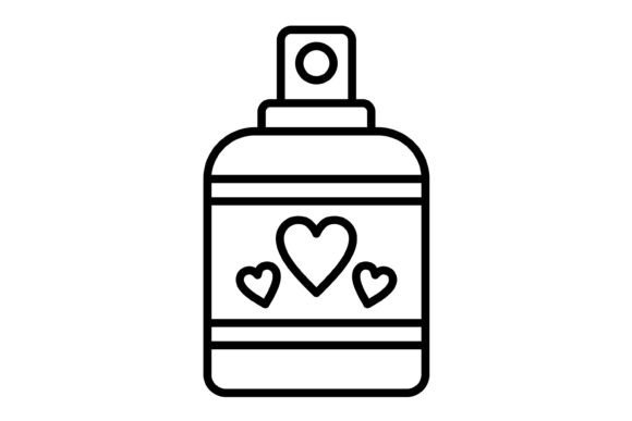 Perfume Outline Icon Set: Versatile Design Assets