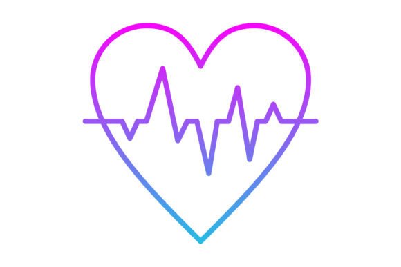 Pulse Line Gradient Icon: Streamlining Visual Projects