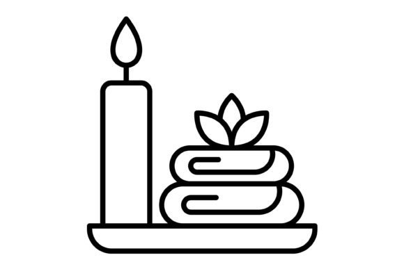 Spa Outline Icon: A Versatile Design Resource for Modern Projects