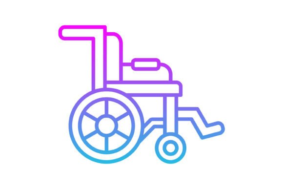 The Handicapped Line Gradient Icon: A Modern Symbol for Inclusive Design