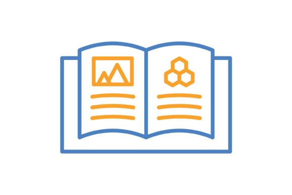 The Ultimate Guide to the Open Book Blue Orange Line Icon: Versatile Formats for Modern Design